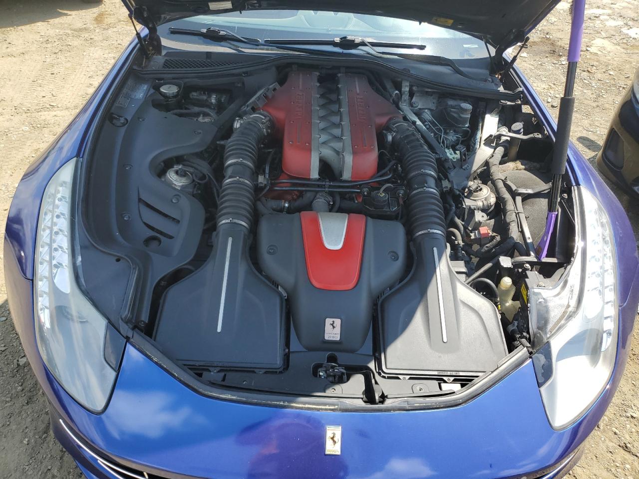 2014 Ferrari FF VIN ZFF73SKA3E0201603 Copart auction photo, burn - engine damage thumbnail 11