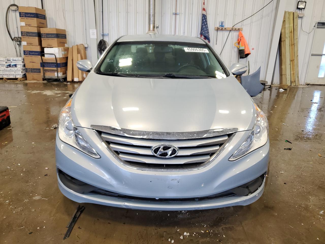 2014 Hyundai Sonata VIN 5NPEB4AC0EH855145 Copart auction photo, rear end damage thumbnail 5