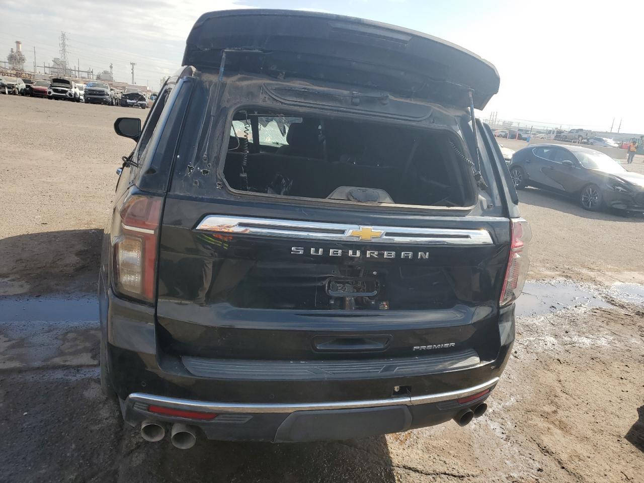 2023 Chevrolet Suburban VIN 1GNSKFKD1PR442336 Copart auction photo, all over / vandalism damage thumbnail 6