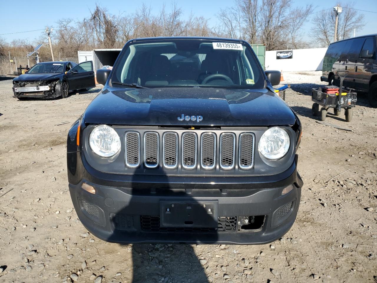 2018 Jeep Renegade VIN ZACCJBAB7JPH88387 Copart auction photo, front end / side damage thumbnail 5