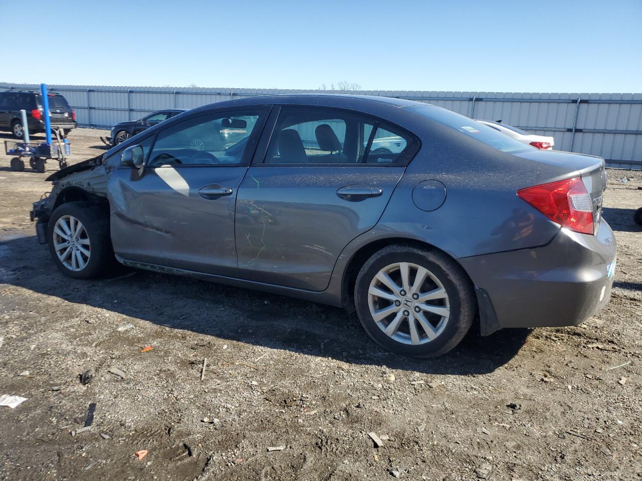2012 Honda Civic VIN 19XFB2F8XCE382465 Copart auction photo, front end / side damage thumbnail 2