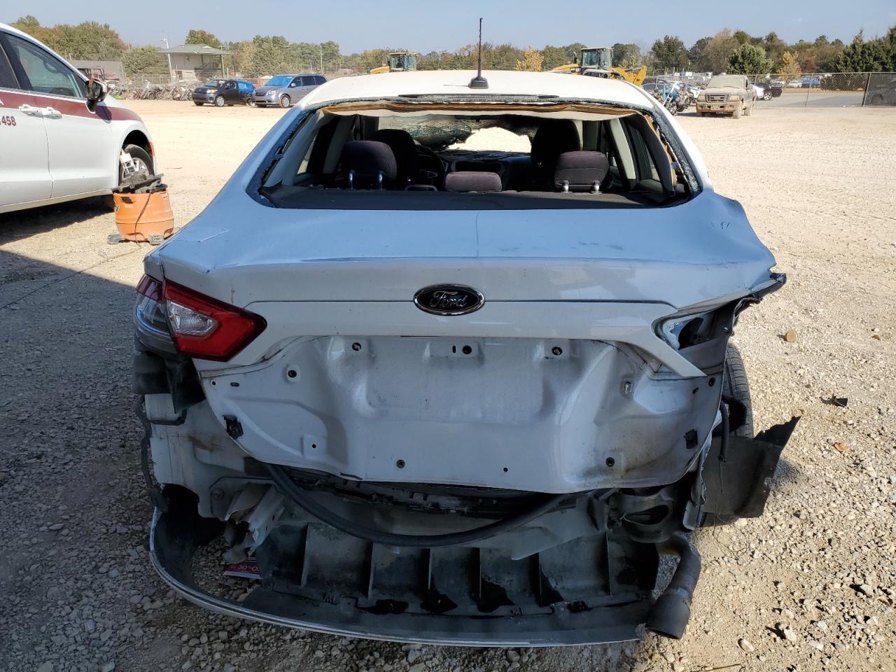 2013 Ford Fusion VIN 3FA6P0H77DR237555 Copart auction photo, burn - engine / rear end damage thumbnail 6