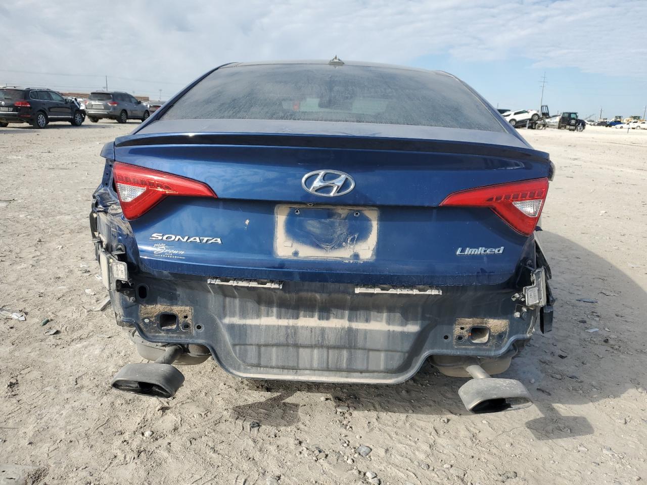 2016 Hyundai Sonata VIN 5NPE34AF8GH275619 Copart auction photo, rear end damage thumbnail 6