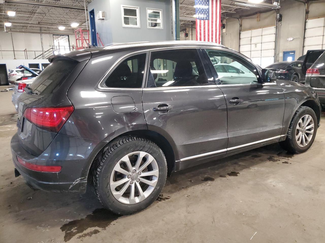 2014 Audi Q5 VIN WA1LFAFP8EA043776 Copart auction photo, front end damage thumbnail 3