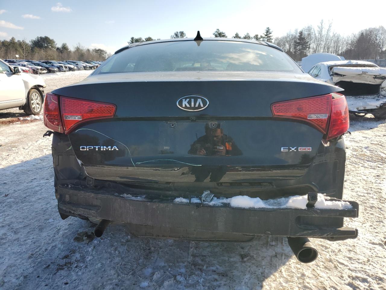 2013 KIA Optima VIN 5XXGN4A79DG247119 Copart auction photo, rear end damage thumbnail 6