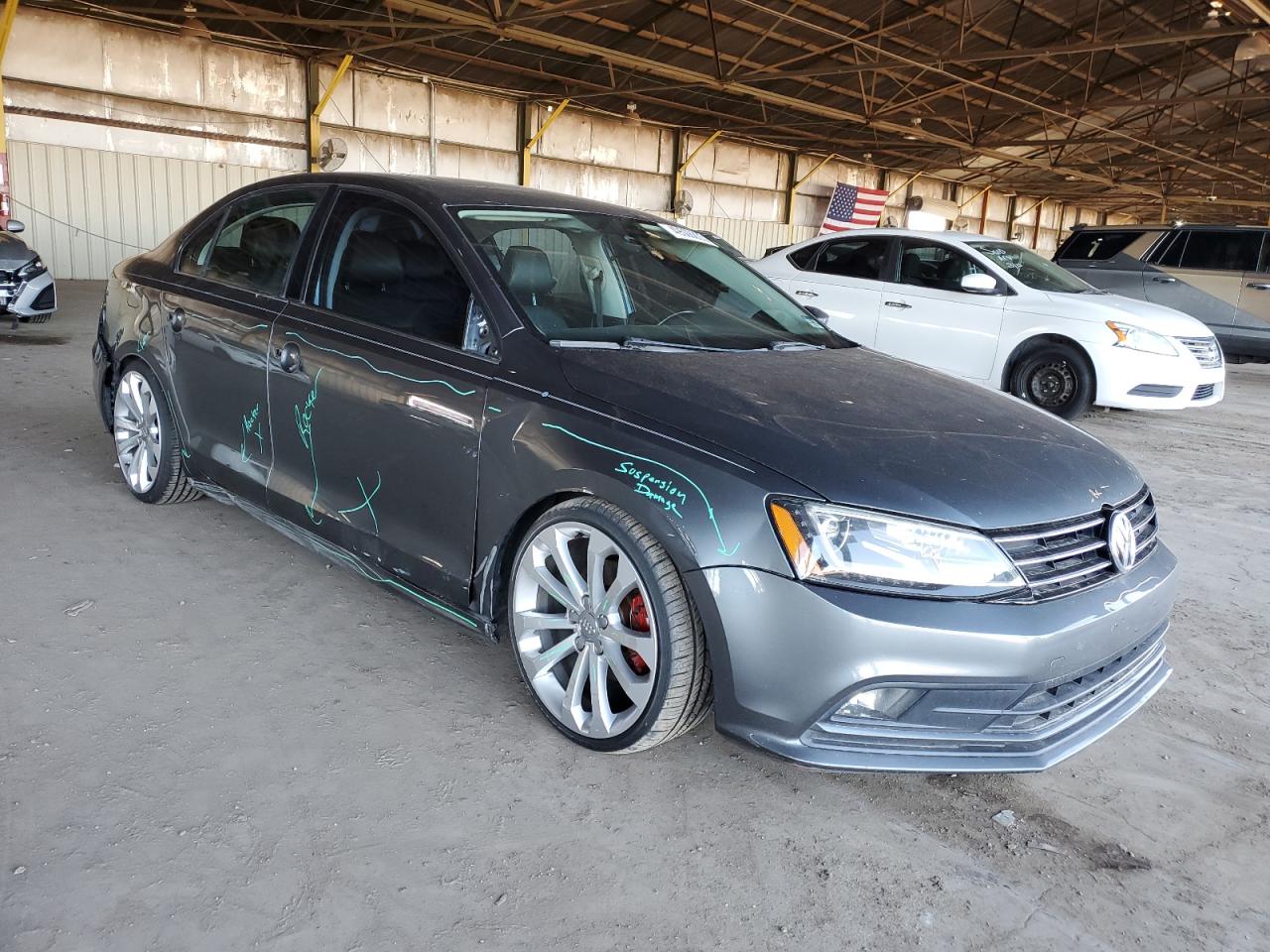 2016 Volkswagen Jetta VIN 3VWL07AJ9GM391120 Copart auction photo, side / rear end damage thumbnail 4