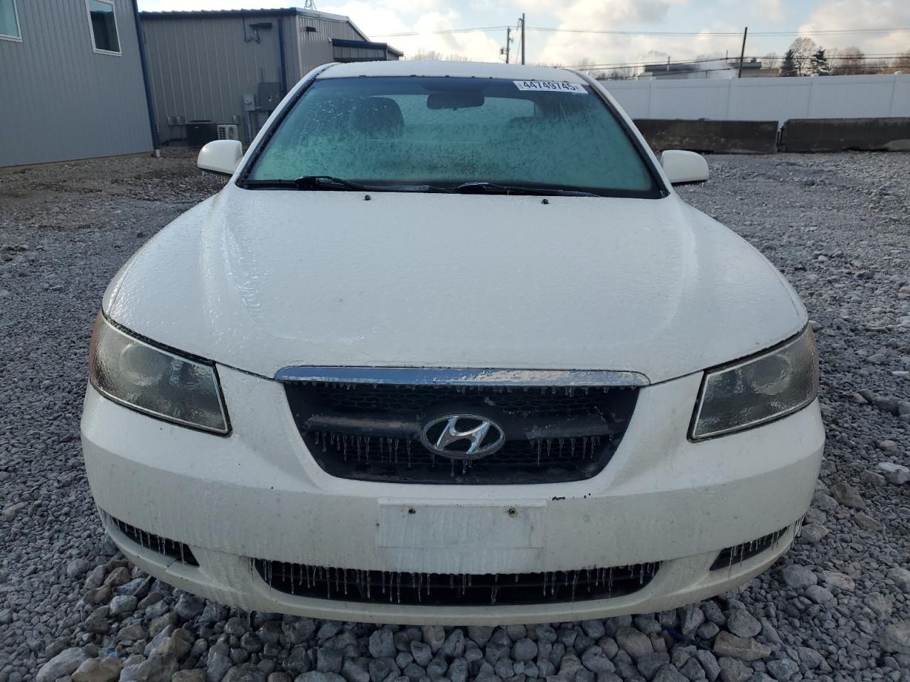 2008 Hyundai Sonata VIN 5NPET46C58H309418 Copart auction photo, side / front end damage thumbnail 5