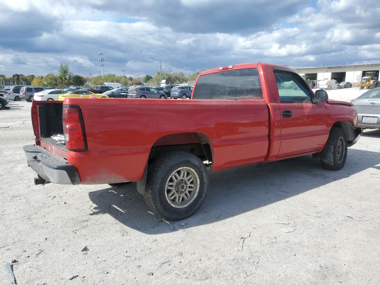 2006 Chevrolet Silverado VIN 1GCEK14TX6E152535 Copart auction photo, front end / rear end damage thumbnail 3