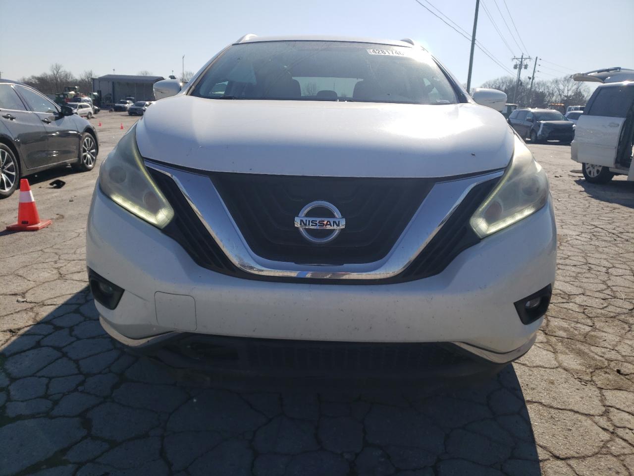 2015 Nissan Murano VIN 5N1AZ2MG9FN225442 Copart auction photo, front end damage thumbnail 5