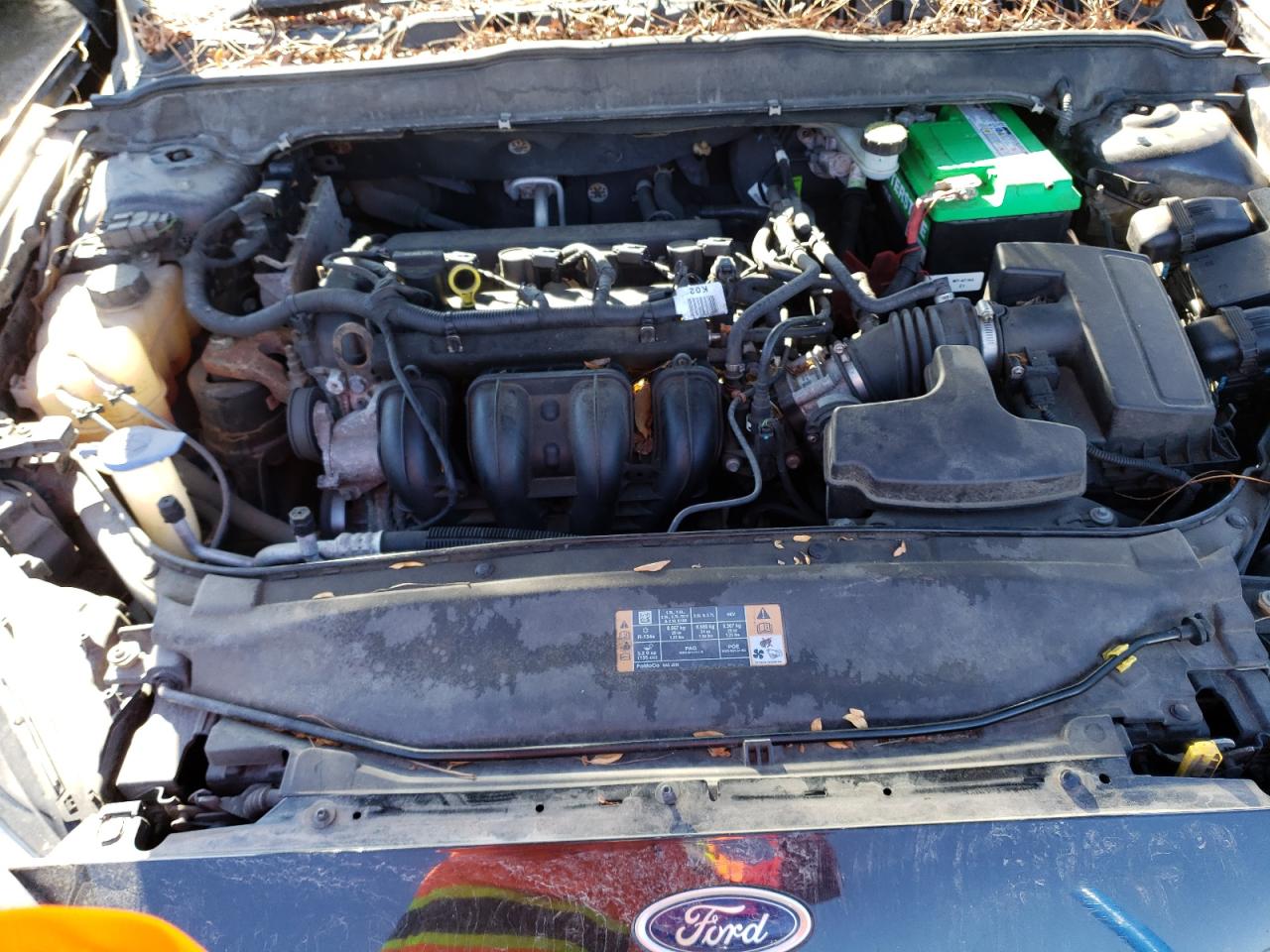 2014 Ford Fusion VIN 1FA6P0H71E5401452 Copart auction photo, side / front end damage thumbnail 11