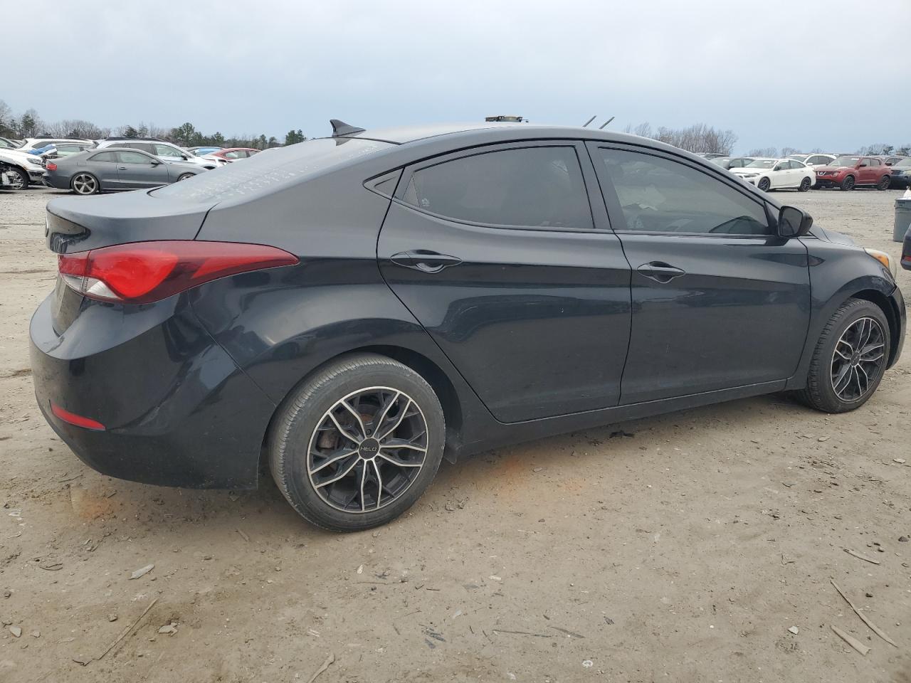 2014 Hyundai Elantra VIN 5NPDH4AE7EH458690 Copart auction photo, front end damage thumbnail 3