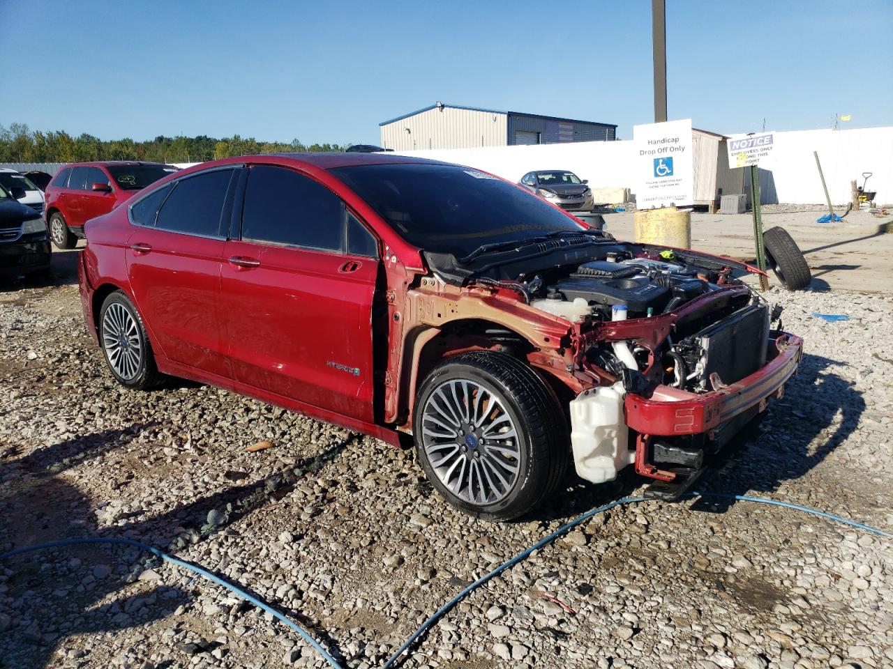 2017 Ford Fusion VIN 3FA6P0RU1HR286289 Copart auction photo, front end damage thumbnail 4