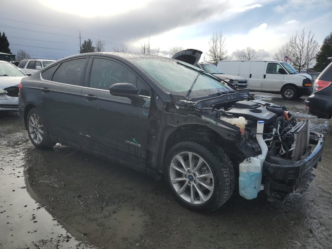 2017 Ford Fusion VIN 3FA6P0LU0HR374498 Copart auction photo, front end damage thumbnail 4