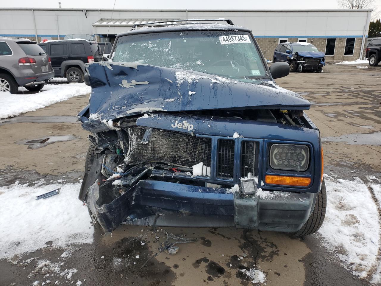 2001 Jeep Grand Cherokee VIN 1J4FF48S41L501313 Copart auction photo, front end / side damage thumbnail 5