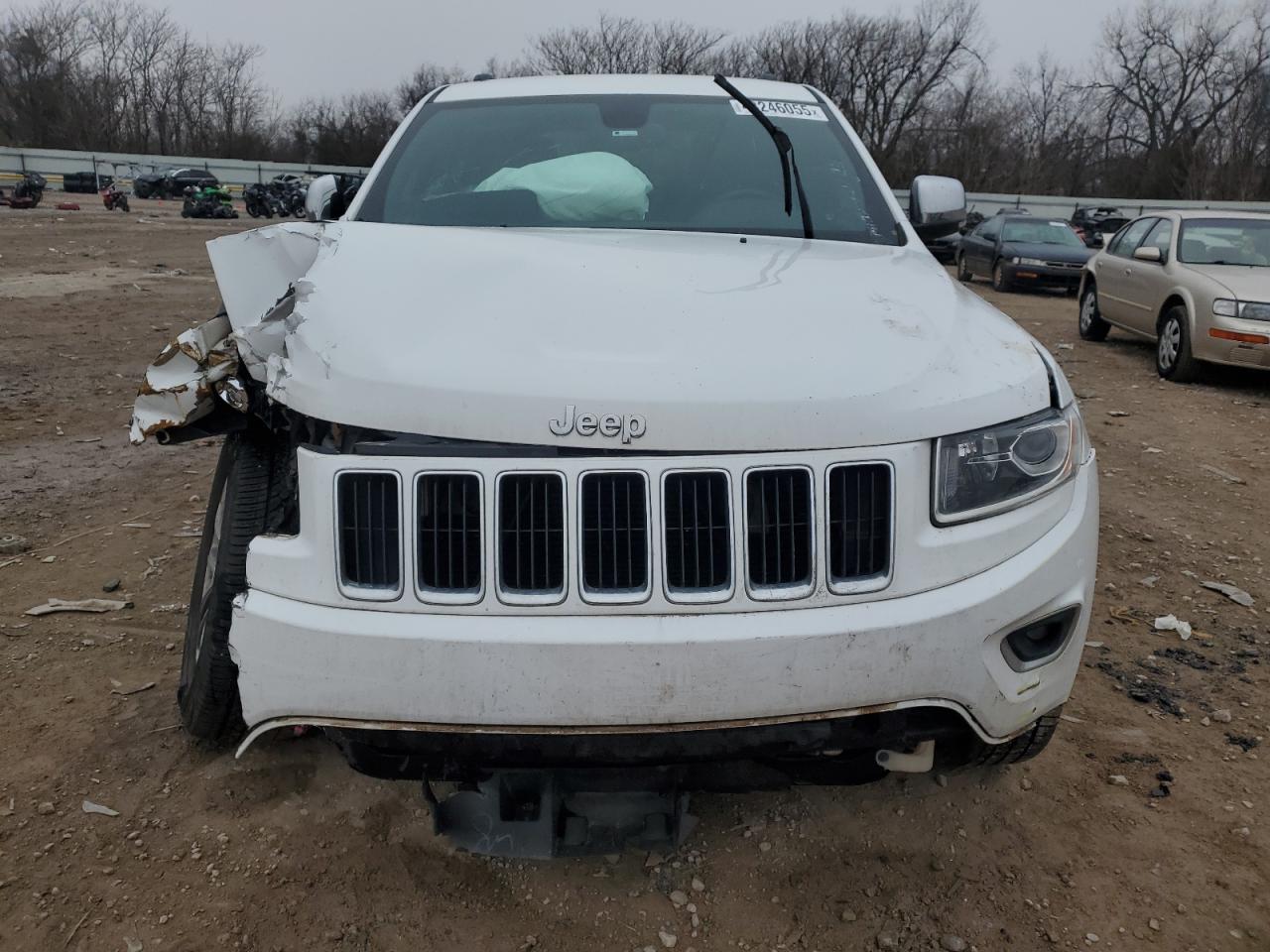 2015 Jeep Grand Cherokee VIN 1C4RJFBG4FC922215 Copart auction photo, front end / side damage thumbnail 5