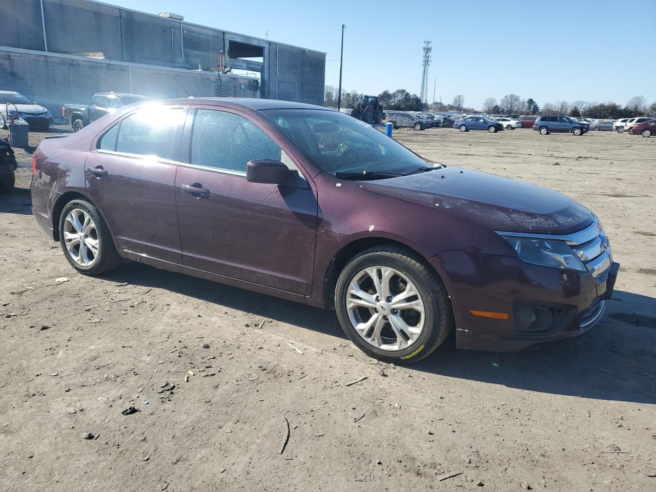 2012 Ford Fusion VIN 3FAHP0HA2CR303416 Copart auction photo, rear end / side damage thumbnail 4