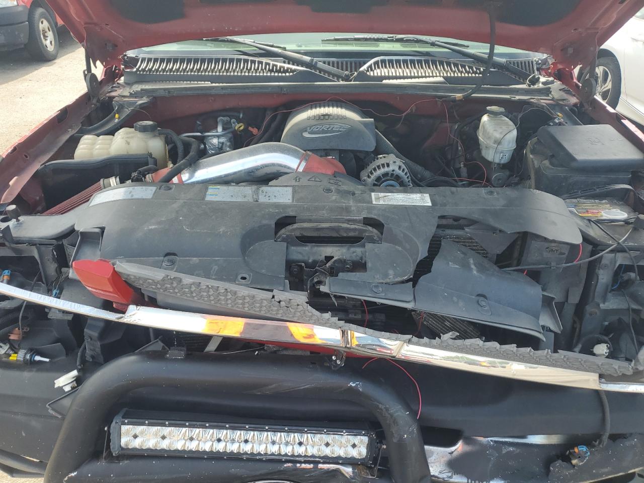 2004 Chevrolet Silverado VIN 1GCGK23U14F128303 Copart auction photo, front end / rear end damage thumbnail 11