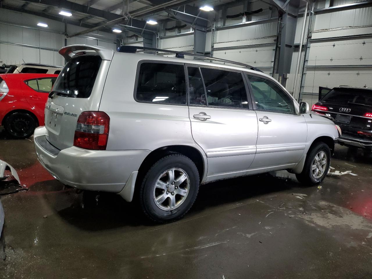 2007 Toyota Highlander VIN JTEHP21A670195691 Copart auction photo, side / front end damage thumbnail 3