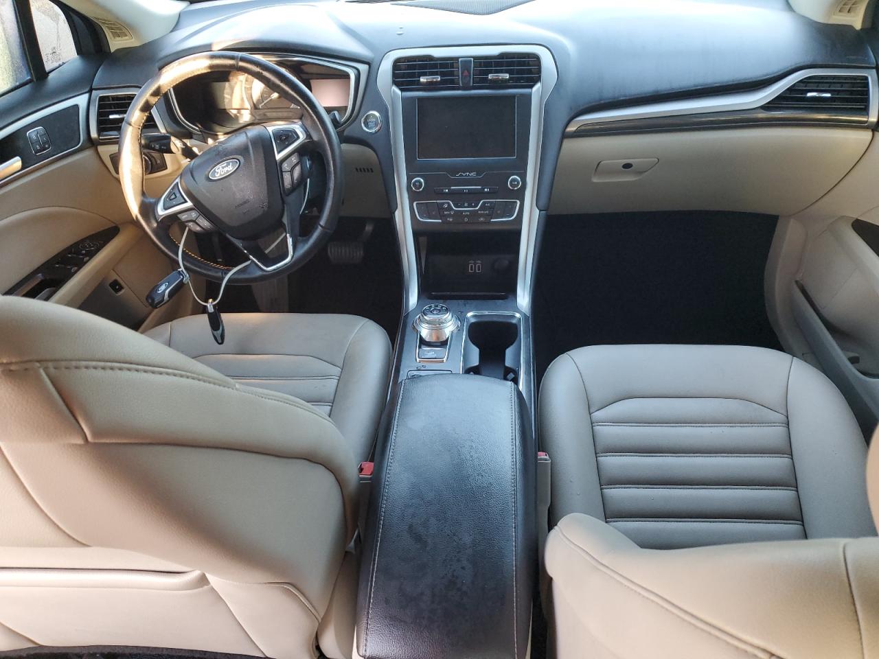 2019 Ford Fusion VIN 3FA6P0MU9KR239879 Copart auction photo, water/flood / minor dent/scratches damage thumbnail 8