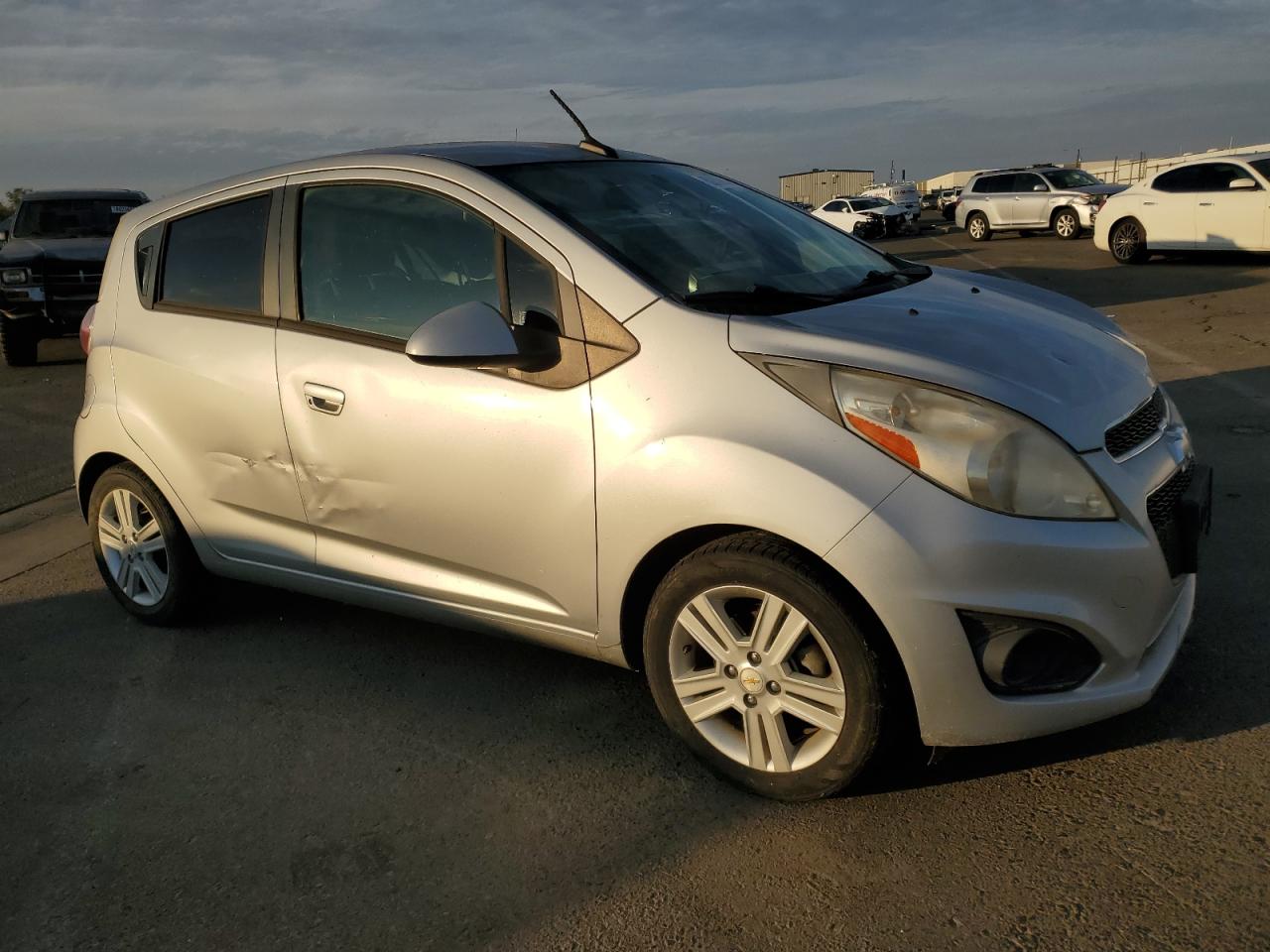 2014 Chevrolet Spark VIN KL8CB6S95EC491945 Copart auction photo, side damage thumbnail 4