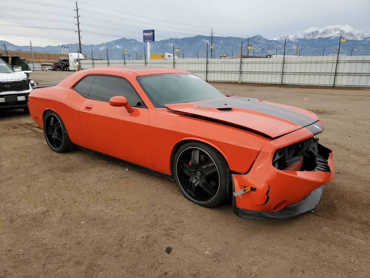 2009 Dodge Challenger VIN 2B3LJ74W49H549440 Copart auction photo, undercarriage / front end damage thumbnail 4