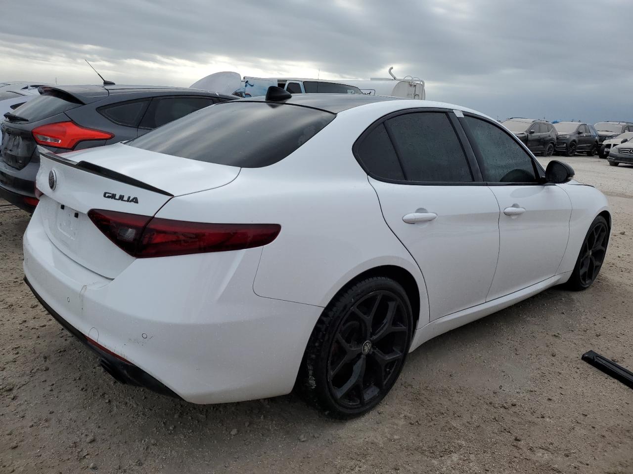 2020 Alfa Romeo Giulia VIN ZARFAMANXL7637987 Copart auction photo, water/flood damage thumbnail 3