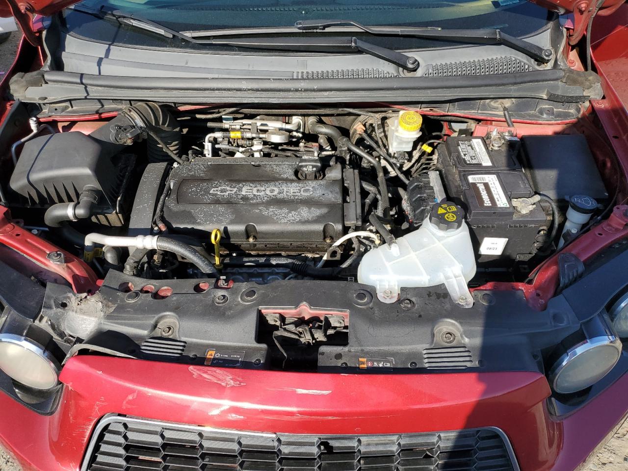 2015 Chevrolet Sonic VIN 1G1JC6SG5F4206126 Copart auction photo, front end damage thumbnail 11
