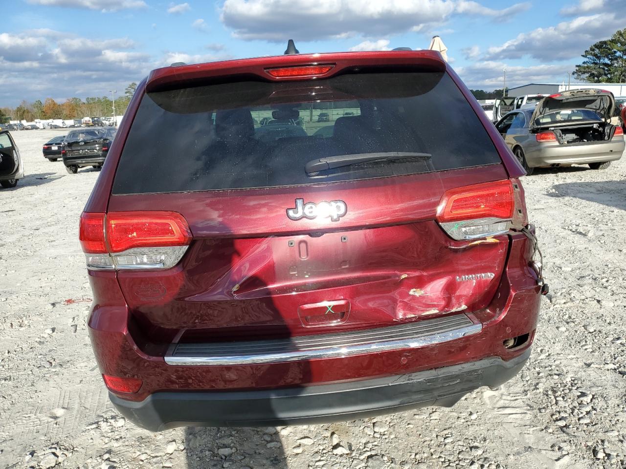 2017 Jeep Grand Cherokee VIN 1C4RJEBG2HC664421 Copart auction photo, rear end damage thumbnail 6