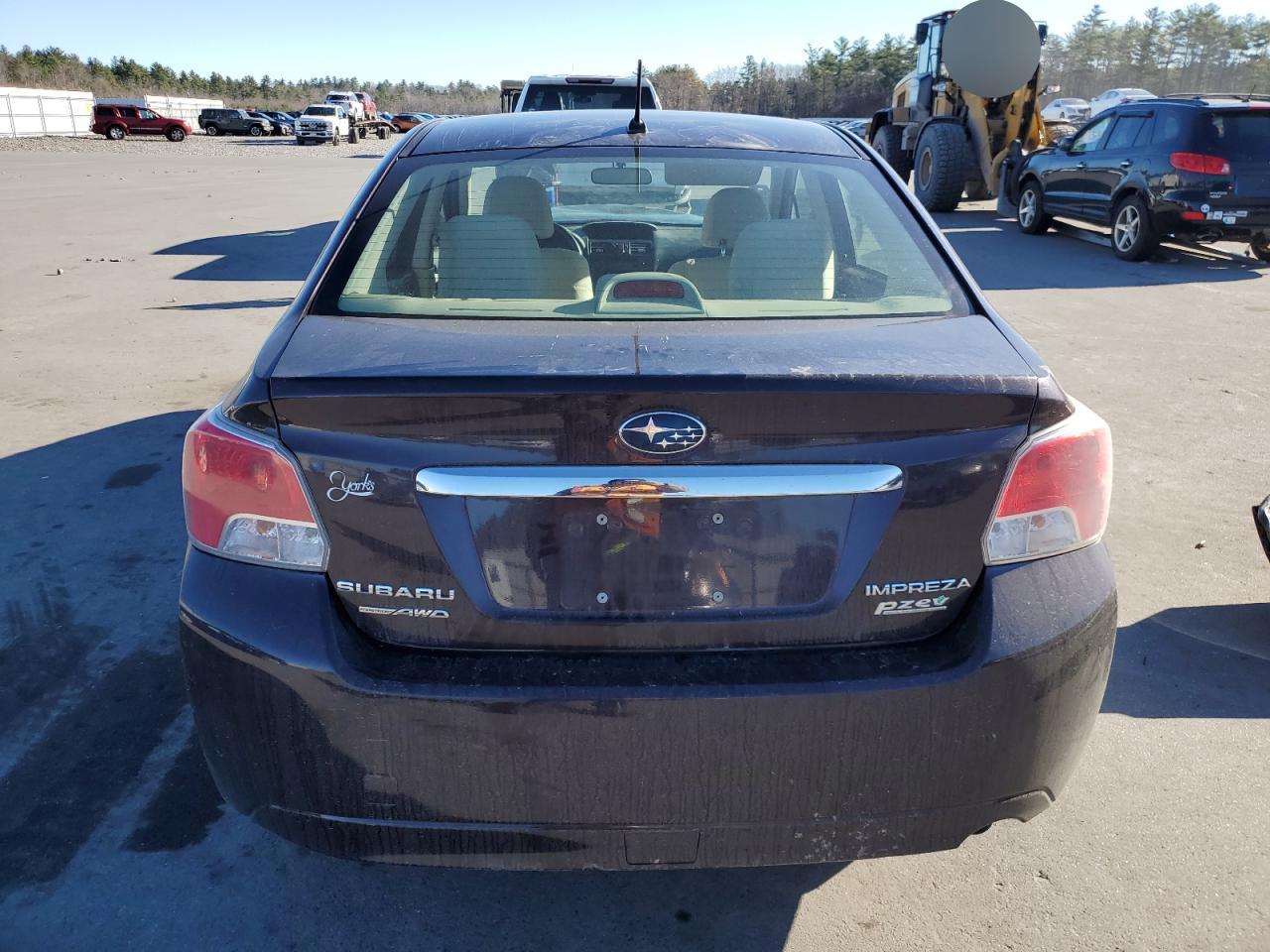2012 Subaru Impreza VIN JF1GJAC67CH017777 Copart auction photo, front end / side damage thumbnail 6