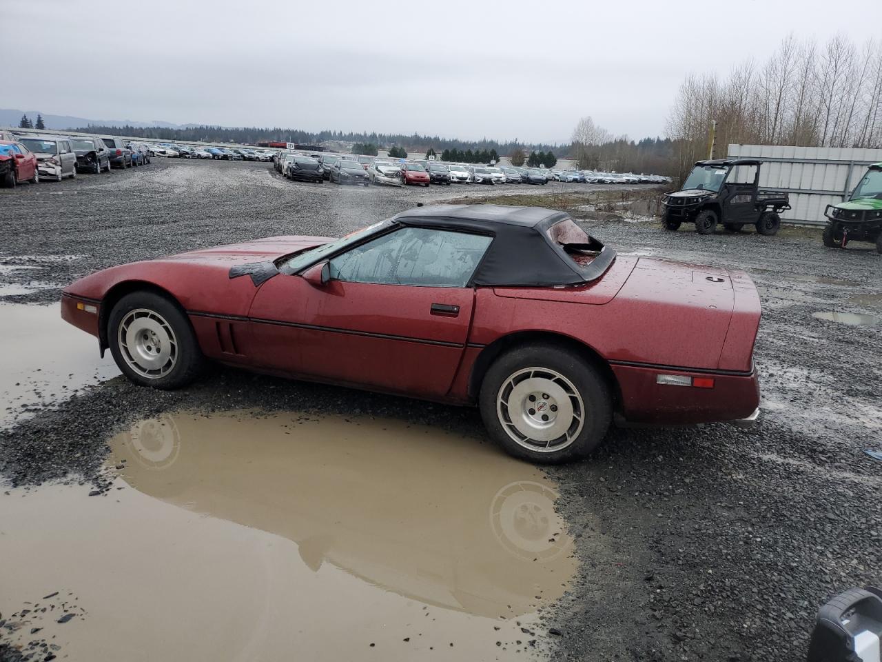 1986 Chevrolet Corvette VIN 1G1YY6784G5900934 Copart auction photo, top/roof damage thumbnail 2