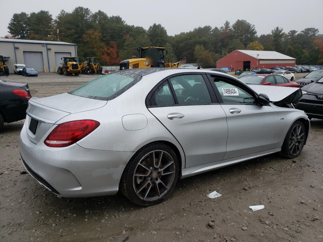 2016 Mercedes-Benz C-klasse VIN 55SWF6EBXGU122686 Copart auction photo, front end / minor dent/scratches damage thumbnail 3