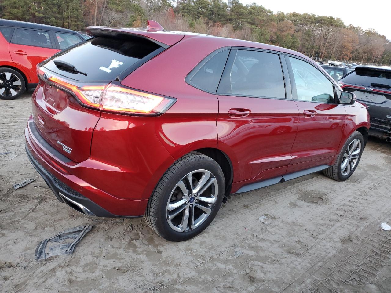 2018 Ford Edge VIN 2FMPK4APXJBB15759 Copart auction photo, front end damage thumbnail 3