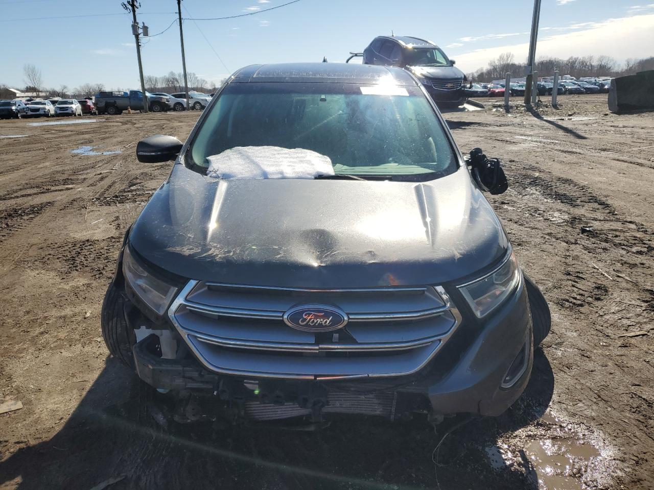 2018 Ford Edge VIN 2FMPK4J95JBC36541 Copart auction photo, front end / side damage thumbnail 5