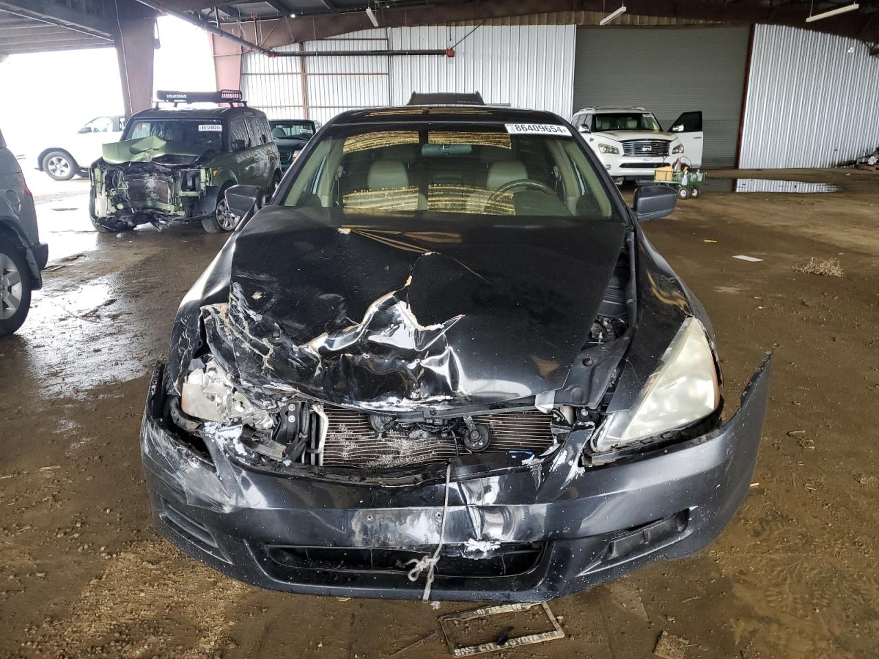 2006 Honda Accord VIN 1HGCM56746A125476 Copart auction photo, front end / side damage thumbnail 5