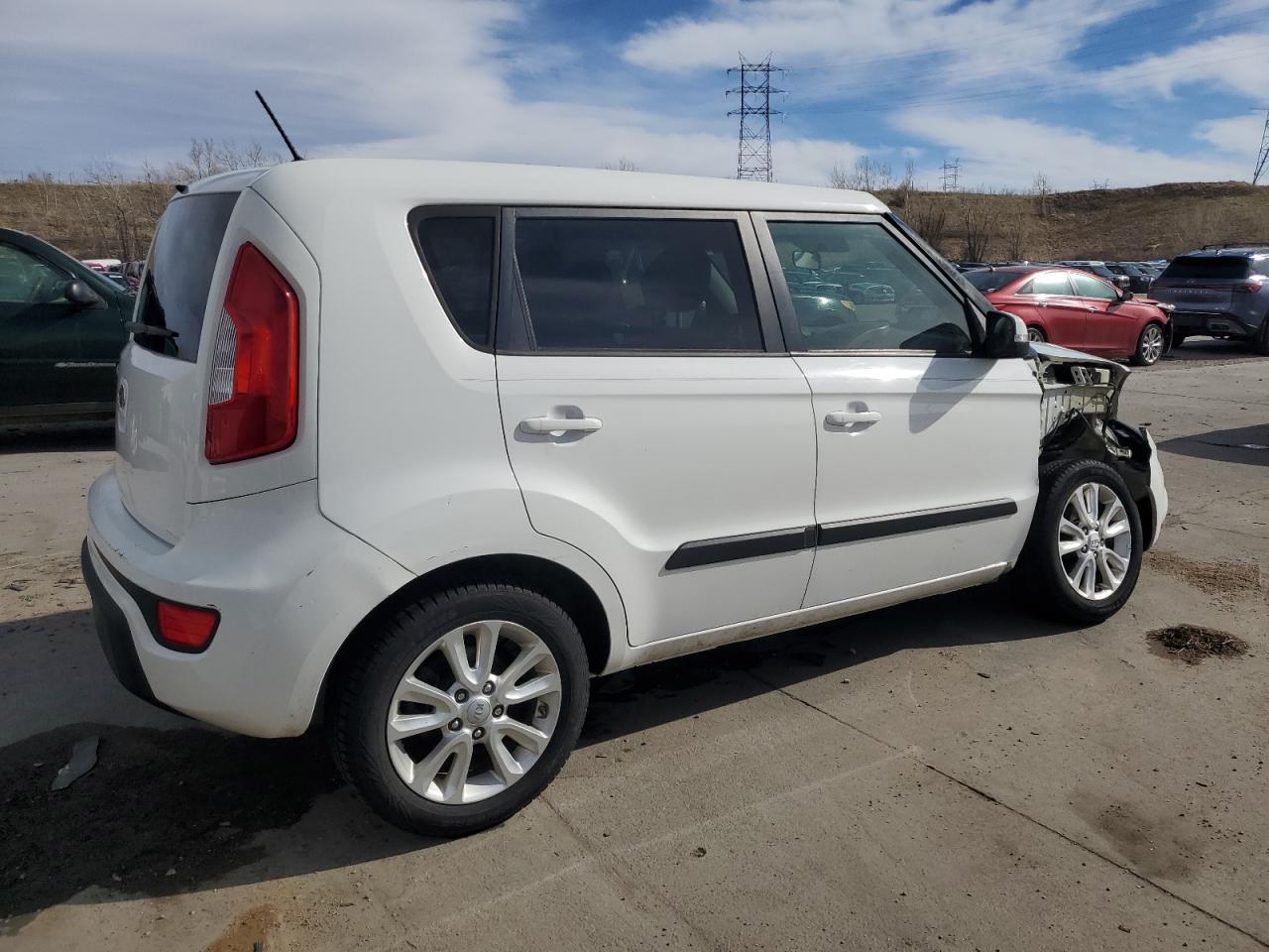 2012 KIA Soul VIN KNDJT2A67C7396384 Copart auction photo, front end / side damage thumbnail 3