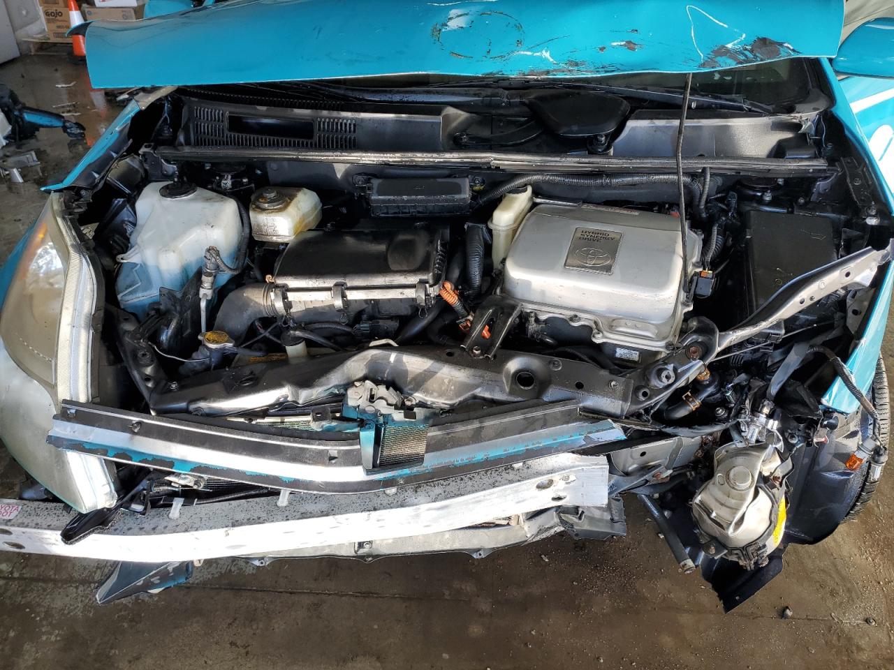 2009 Toyota Prius VIN JTDKB20U593539288 Copart auction photo, front end / hail damage thumbnail 11