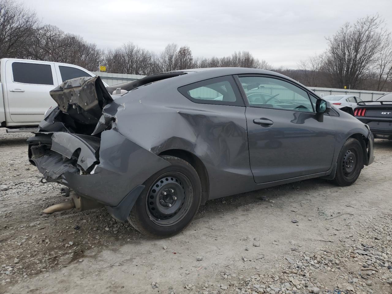 2013 Honda Civic VIN 2HGFG3B51DH521795 Copart auction photo, front end / rear end damage thumbnail 3