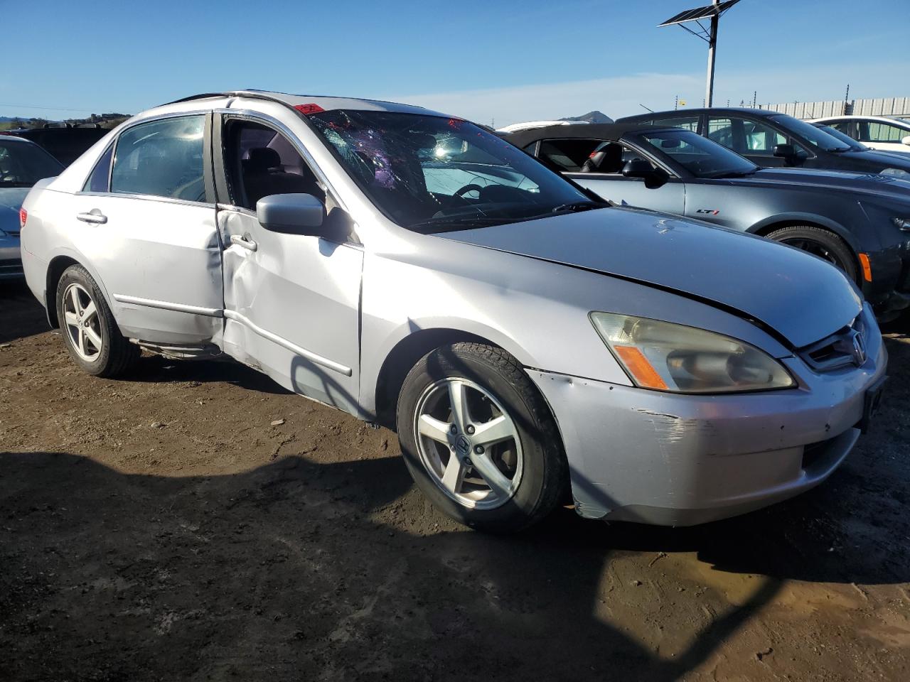 2003 Honda Accord VIN JHMCM56723C079997 Copart auction photo, side damage thumbnail 4