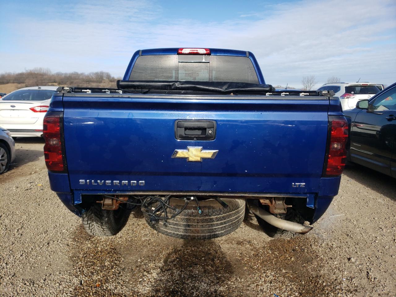 2014 Chevrolet Silverado VIN 3GCUKSECXEG400967 Copart auction photo, rear end damage thumbnail 6