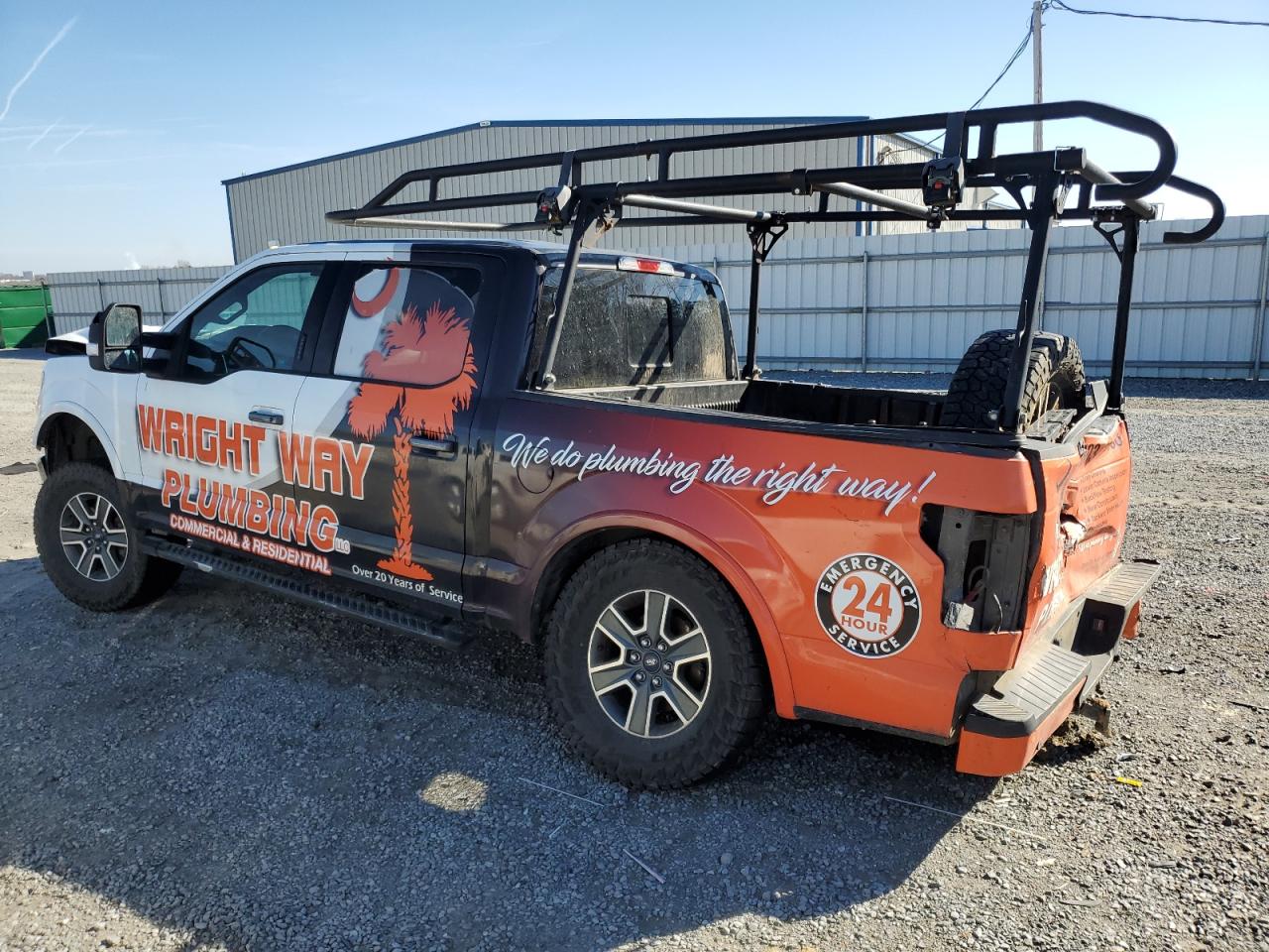 2016 Ford F-150 VIN 1FTEW1EP7GFA65502 Copart auction photo, front end / rear end damage thumbnail 2