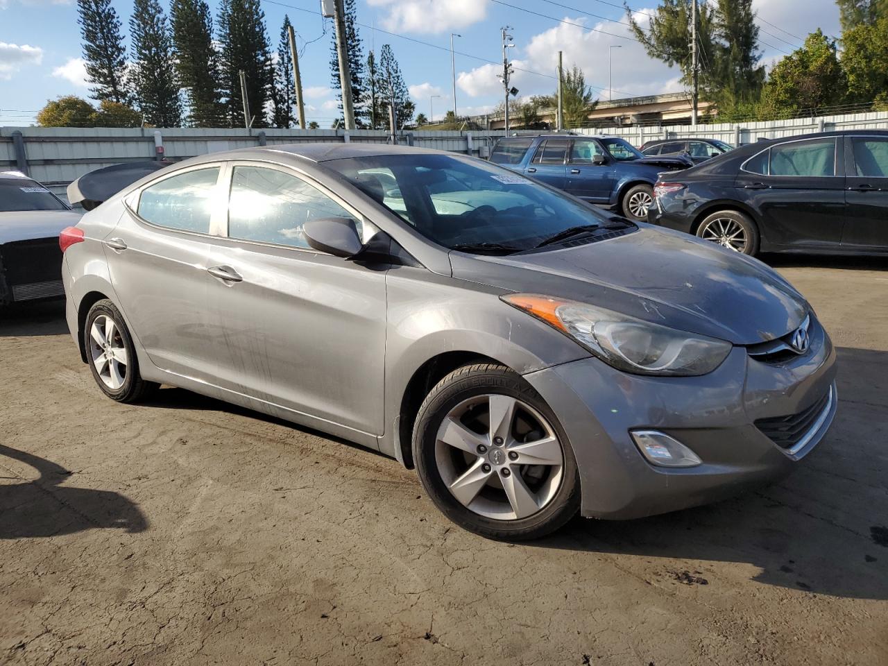 2013 Hyundai Elantra VIN 5NPDH4AE8DH418150 Copart auction photo, rear end damage thumbnail 4