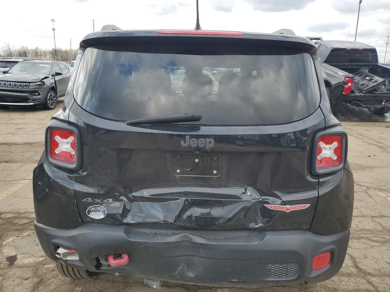 2016 Jeep Renegade VIN ZACCJBCTXGPD32768 Copart auction photo, rear end / all over damage thumbnail 6