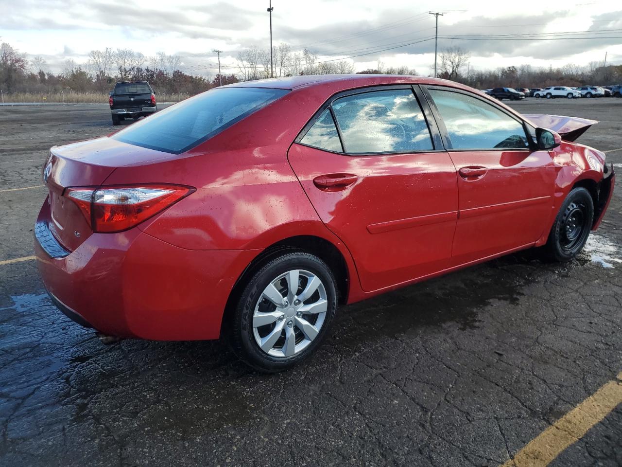 2014 Toyota Corolla VIN 2T1BURHE0EC117916 Copart auction photo, front end / mechanical damage thumbnail 3