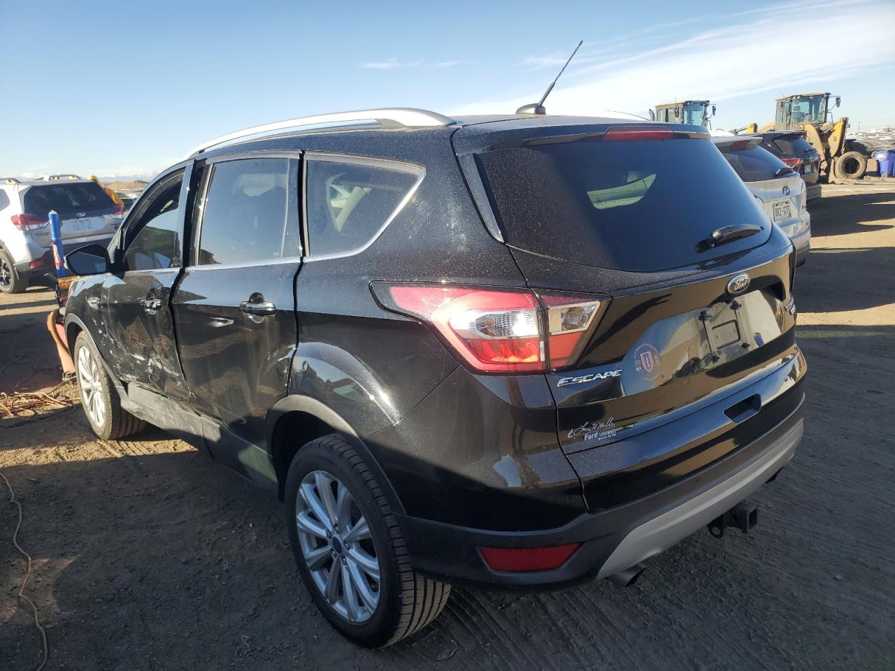 2017 Ford Escape VIN 1FMCU9J91HUC50138 Copart auction photo, side / hail damage thumbnail 2