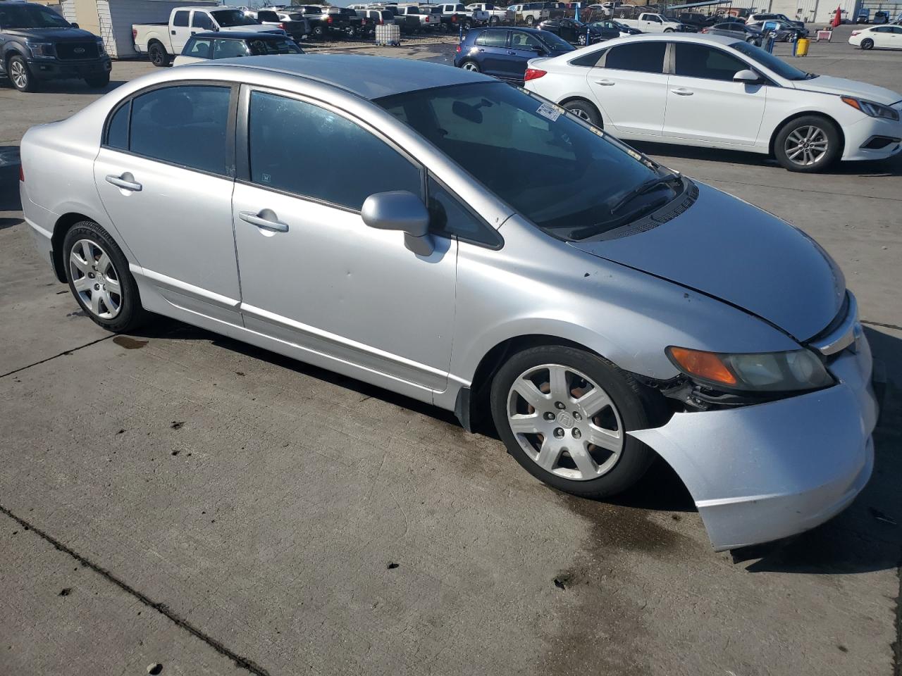 2008 Honda Civic VIN 1HGFA16508L000995 Copart auction photo, side / front end damage thumbnail 4