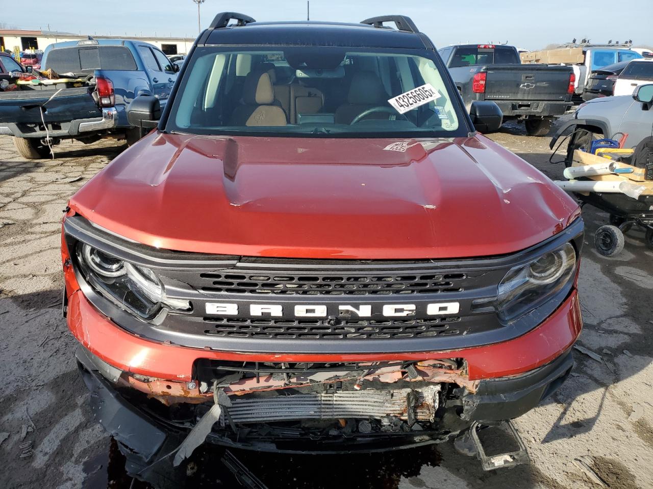 2022 Ford Bronco VIN 3FMCR9D92NRD57151 Copart auction photo, front end / mechanical damage thumbnail 5
