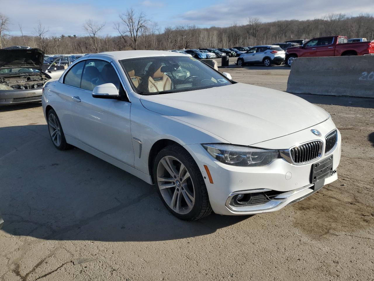 2018 BMW 4er VIN WBA4Z3C55JEC56297 Copart auction photo, front end / minor dent/scratches damage thumbnail 4
