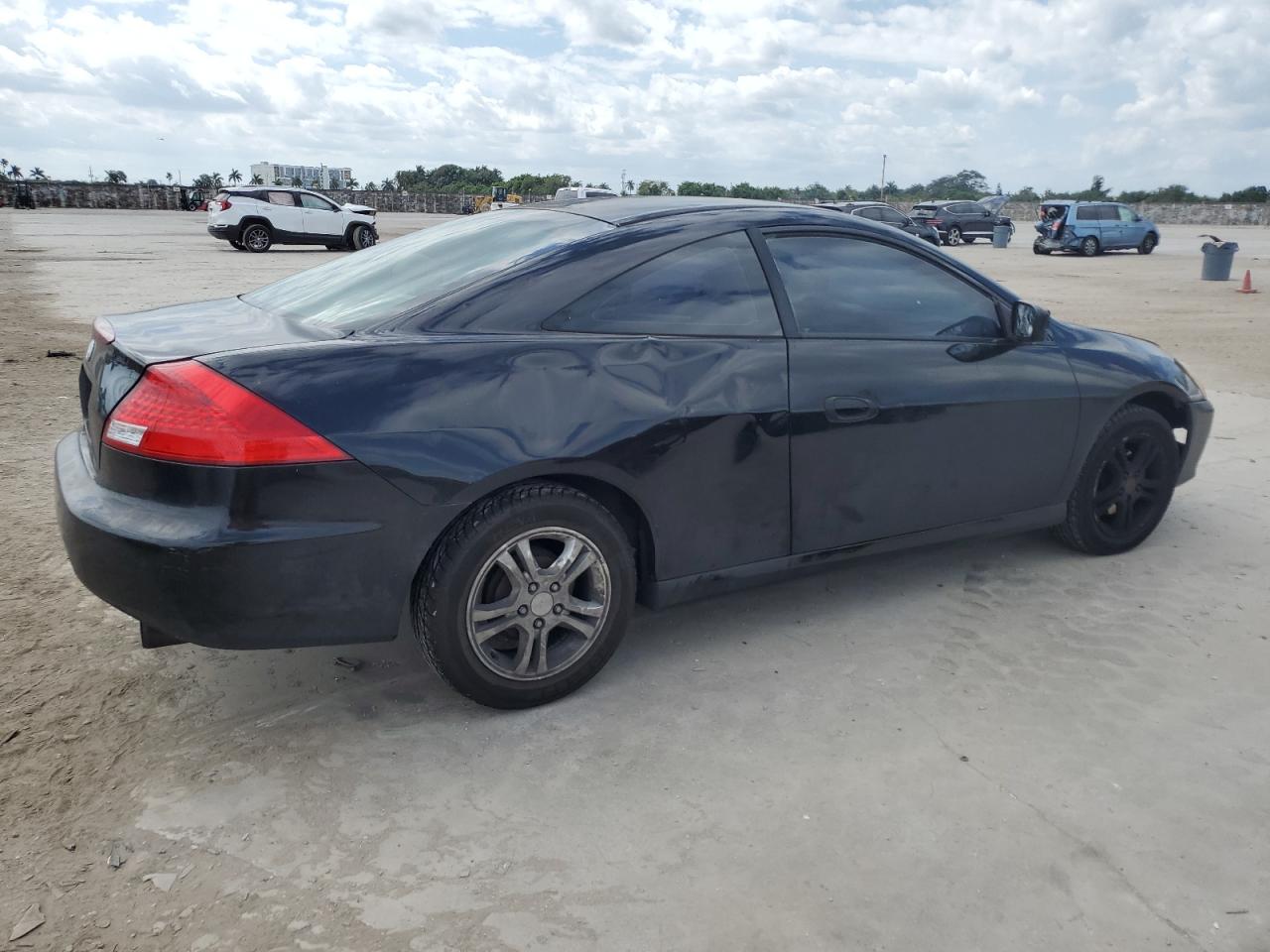 2007 Honda Accord VIN 1HGCM72377A001802 Copart auction photo, front end / rear end damage thumbnail 3