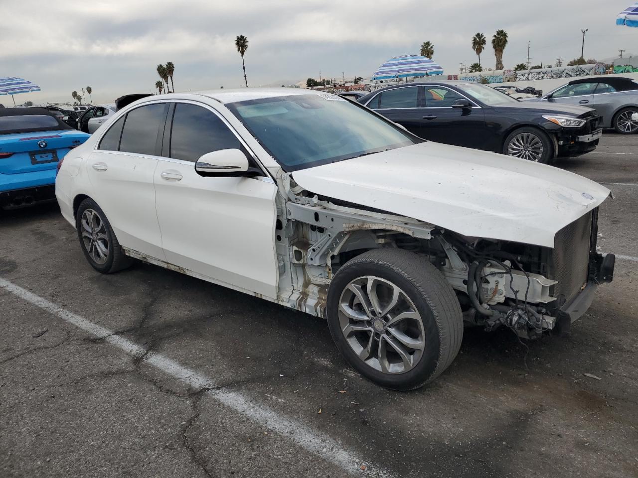 2016 Mercedes-Benz C-klasse VIN 55SWF4JB4GU129997 Copart auction photo, front end damage thumbnail 4