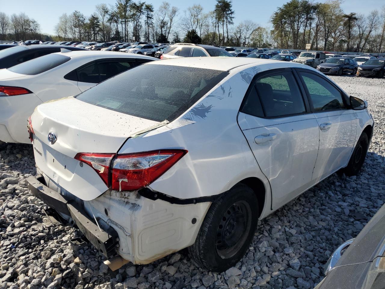 2016 Toyota Corolla VIN 2T1BURHE0GC517493 Copart auction photo, rear end damage thumbnail 3
